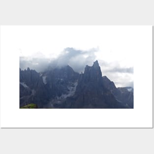 Alps Mountains Black Peaks Landscape Posters and Art